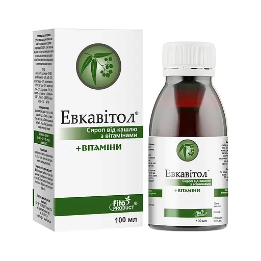 Сироп від кашлю "Евкавітол" з вітамінами, 100 мл