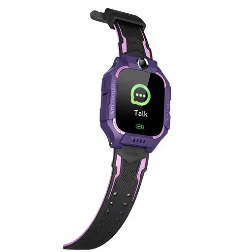 Детские умные смарт часы Q19 с камерой прослушкой Sim-картой Purple Black (16508) - фото 3