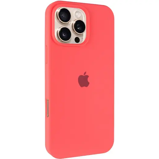 Чохол Epik Silicone Case Full Protective AA для Apple iPhone 16 Pro 6.3 Кавуновий/Watermelon red