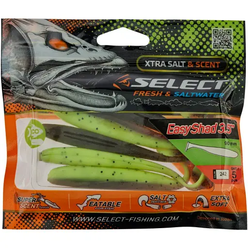 Силикон Select Easy Shad 3.5" #242 (5 шт/уп) - фото 2