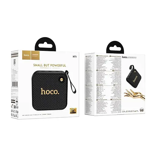 Акустика Hoco Marquis sports BT speaker HT1 ipx4 8W, BT5.4, USB/AUX/FM/TWS, 3h - фото 2