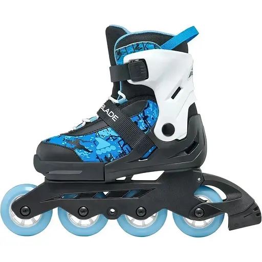 Ролики Rollerblade Microblade SL 33-36.5 Black/Blue (1012-86B0751540-NF02-33-36.5) - фото 4