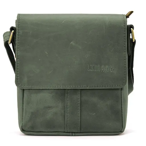 Чоловіча шкіряна сумка через плече LIMARY 22х18х5 см sum0025886 - фото 6