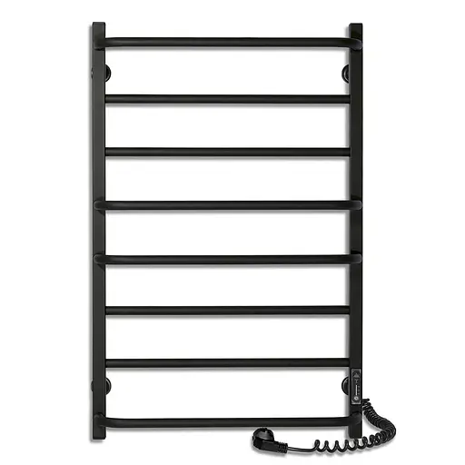 Электрический полотенцесушитель Laris Зебра Комфорт ЧФЧ8 500x800 Э правый R3 73207643, Черный матовый, Правое, Электронный - фото 2