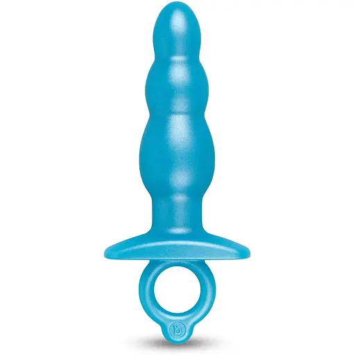 Анальна пробка B-Vibe Butties 14.3 см (блакитний)