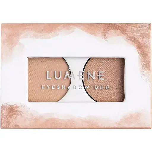 Двойные тени для век Lumene Bright Eyes Eyeshadow Duo, оттенок Weightless Beige, 3.2 г - фото 1