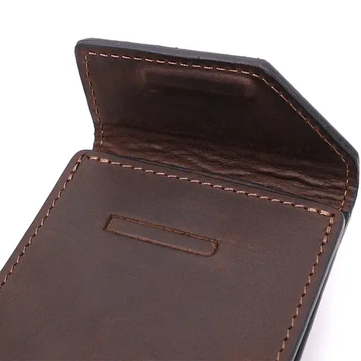 Шкіряний чоловічий гаманець Grande Pelle 10х8х0.5 см acs0026937 - фото 3