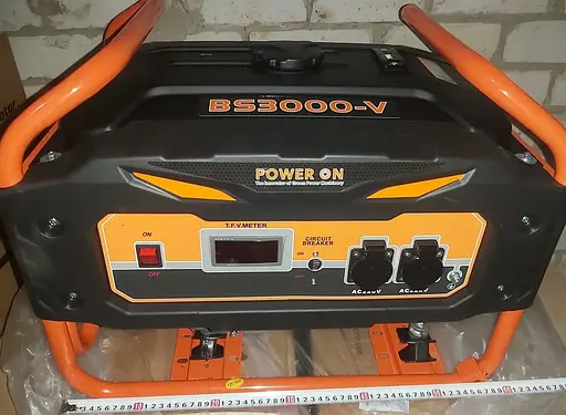 Бензиновий однофазний генератор Power On BS3000-V - фото 4