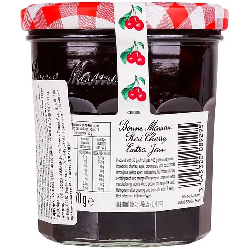 Джем Bonne Maman экстра вишневый 370 г - фото 2
