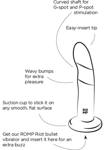 Фалоімітатор Romp Piccolo 14 см блакитний - фото 6