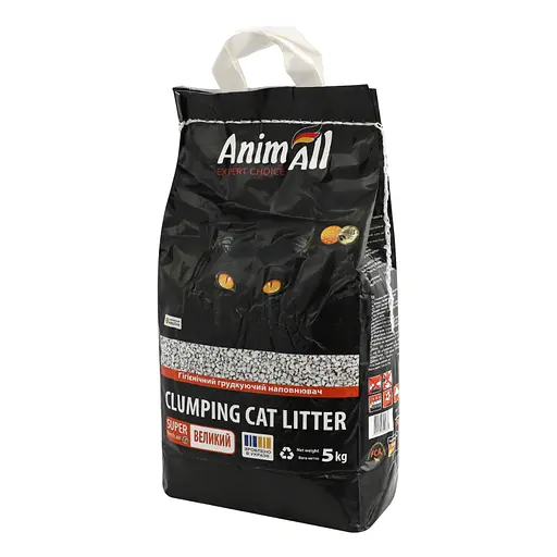 Наповнювач AnimAll гігієнічний для котячого туалету великий 5 кг