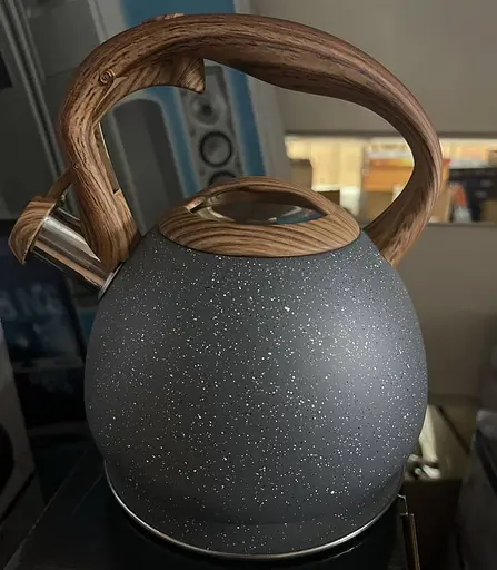 Чайник из нержавеющей стали со свистком и крышкой из бакелита 3 л ZB 16/3, Zauberg Черный 87744 - фото 3