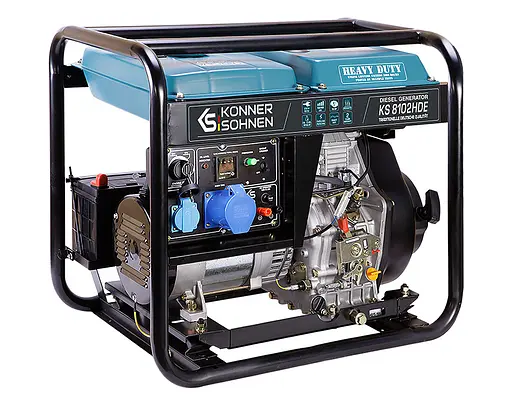 Генератор дизельний Konner&Sohnen 6/6.5 кВт KS 8102HDE - фото 2