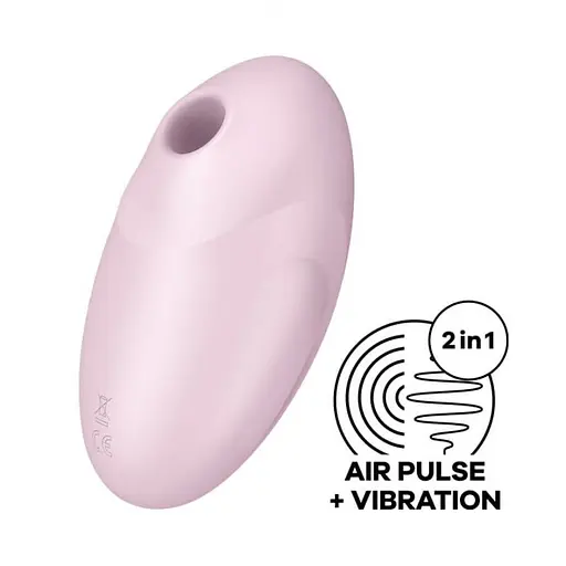 Вакуумний стимулятор клітора з вібрацією Satisfyer Vulva Lover рожевий - фото 8