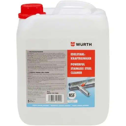 Очиститель Wurth для нержавеющей стали сильнодействующий 5 л (0893121205)