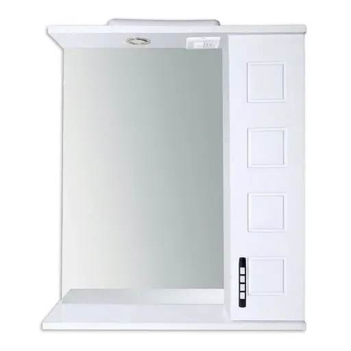 Дзеркало з шафкою ПіК Корфу праве Z-1 65 см Білий 30412 - фото 1