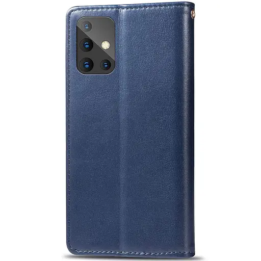 Шкіряний чохол-книжка Getman Gallant (PU) для Samsung Galaxy A51 Синій - фото 4