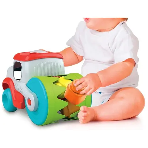 Игрушка-машинка с конструктором Clementoni Soft Clemmy Строительный каток (17495) - фото 4