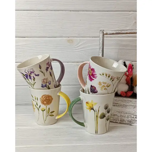 Чашка Vittora Квітковий вальс 350 мл 1 шт. (147447) - фото 6