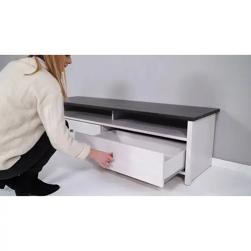 Тумба под ТВ ВМК (БРВ) Порто RTV2S/160 Джанни + Сосна Ларико (GRB-1970) - фото 5