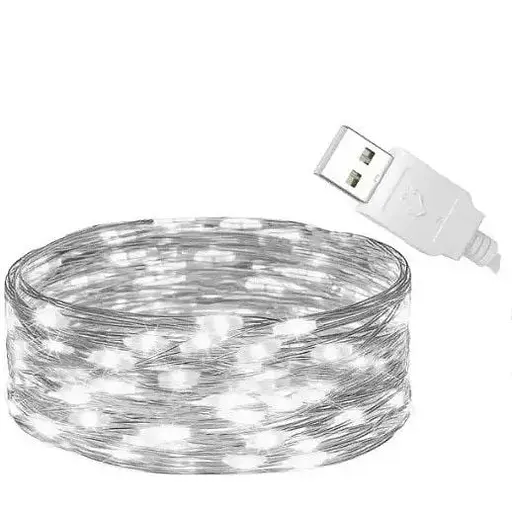 Гирлянда Sun Lamp капля росы 100 led 10 м c USB для 5 v оптом белый свет