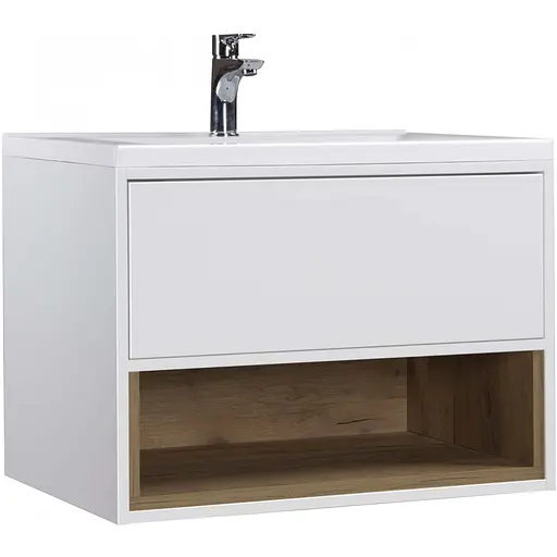 Тумба Мойдодир Bravo 70-A з умивальником Cosmopolitan 70 Білий - фото 1