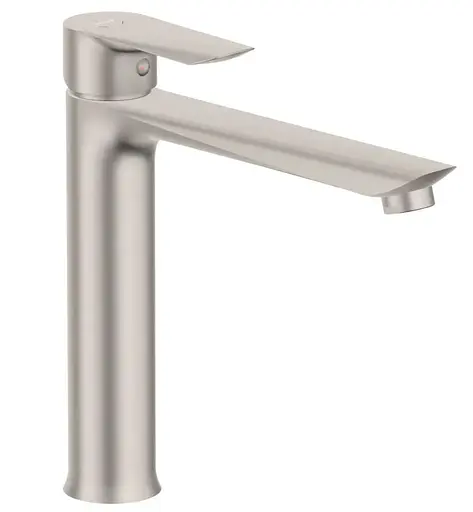 Смеситель для умывальника высокий Imprese Vaclav 35 мм брашированный никель f03506406AB Никель - фото 1