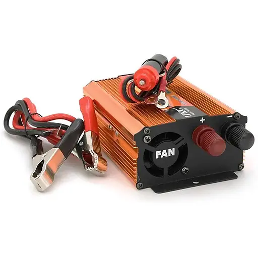 Інвертор напруги Voltronic UKC 500ВА(300Вт), 12/220V, approximated, 1 універсальна розетка, клем + крокодили - фото 3