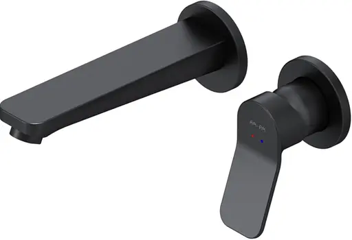Смеситель для умывальника Am.Pm X-Joy настенный black matt F85A72622 Черный матовый - фото 1