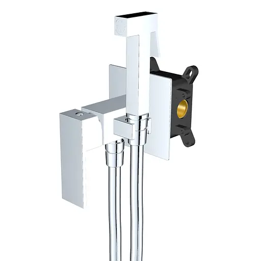 Змішувач гігієнічний TOPAZ ODISS TO 18206-H52 латунний для ванної з душовим шлангом і стоп-лейкою