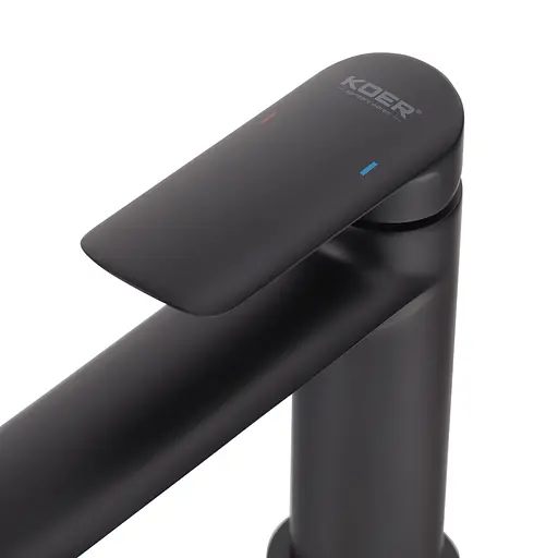 Змішувач для умивальника Koer KB-10028-05 KR5290 Чорний матовий - фото 4