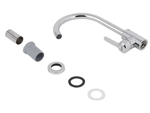 Змішувач для кухні Brinex Pure 015F U-образний Chrome BRIPUR015FCRM - фото 4