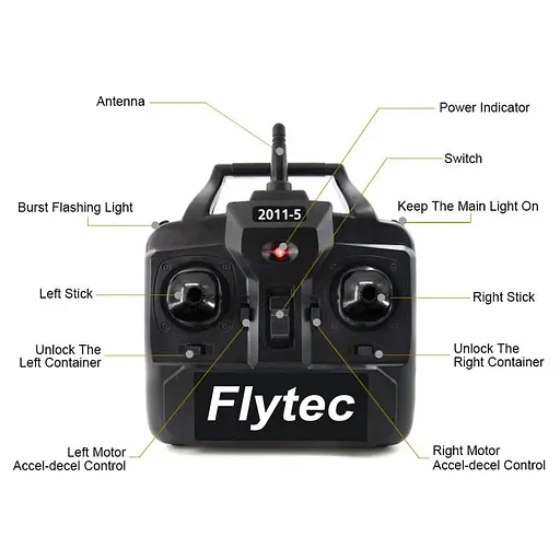 Кораблик для підгодовування риби Flytec HQ2011 на радіоуправлінні, чорна годівниця (100622) - фото 6