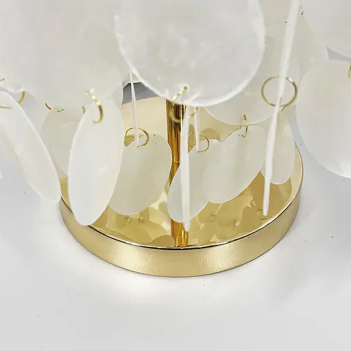 Золота настільна лампа ATHELIA із перламутровими пластинами | Арт. T 1537 GD | Line F - фото 5