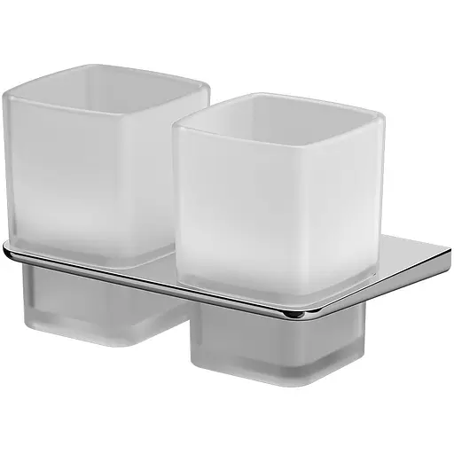 Двойной стеклянный стакан AM.PM Inspire 2.0 с настенным держателем A50A343400 - фото 1