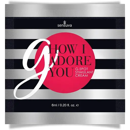 Пробник гелю для точки G Sensuva - G, How I Adore You G-Spot (6 мл)