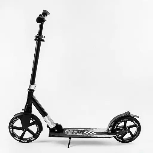 Самокат Best Scooter 57х14х88-98 см Чорний 000231600 - фото 4