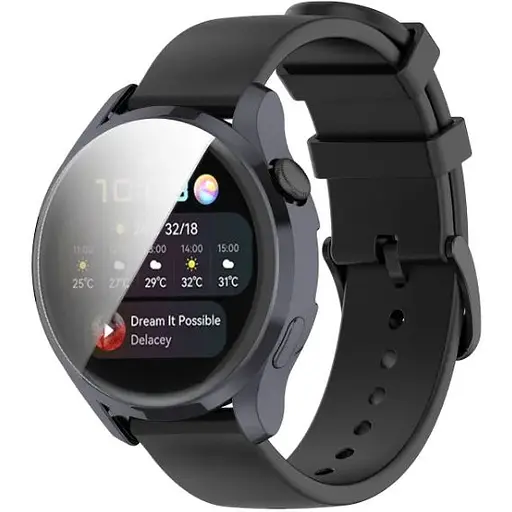 Чехол-накладка DK Silicone Face Case для Huawei Watch 3 (gun metal) - фото 2