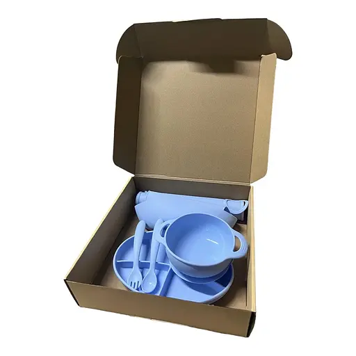 Набор силиконовой посуды для прикорма детей на присоске, 6 предметов, SKY - фото 2