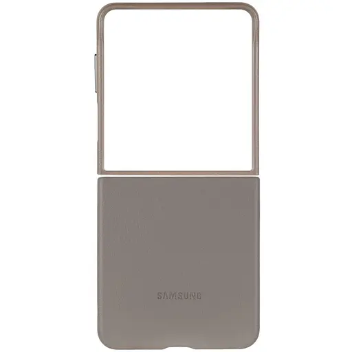 Кожаный чехол Epik Leather Case AAA для Samsung Galaxy Z Flip6 Gray - фото 6