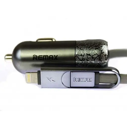 Автомобільний зарядний пристрій Remax RCC-103 Dual Lightning + Micro - фото 2