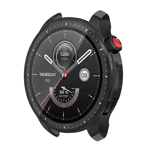 Защитный чехол Tamister для смарт-часов Amazfit Balance с пленкой черный - фото 3