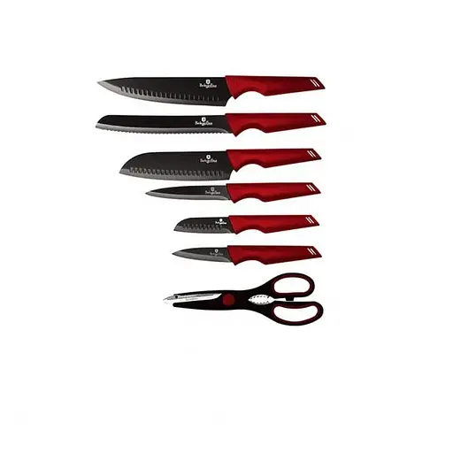 Набор ножей из 7 предметов Berlinger Haus Metallic Line Burgundy Edition (BH-2599)