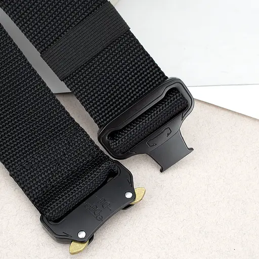 Ремень тактический с пряжкой Кобра ширина 50 мм JK-5033 (120 см) черный - фото 4