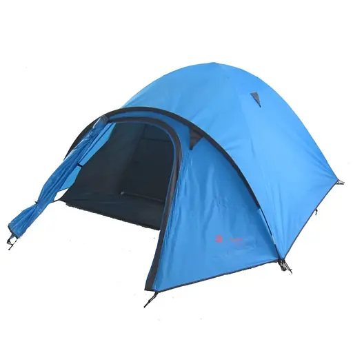 Туристическая палатка 3-х местная TRAVEL 3, синий - фото 1