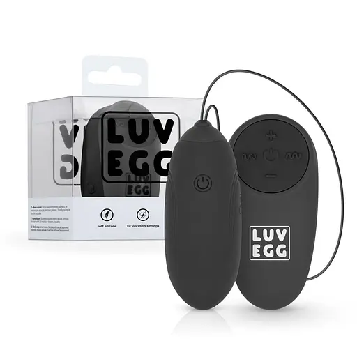 Віброяйце EasyToys Luv Egg 16 см чорний - фото 4