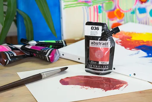 Акриловая краска Sennelier Abstract, 120 мл, Переливчатый медный (Iridescent Copper) - фото 4
