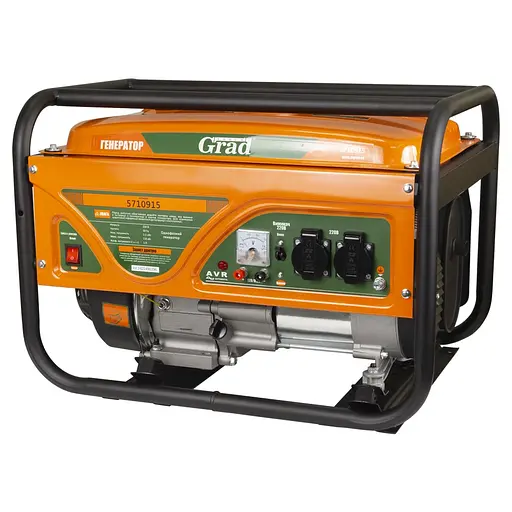 Генератор бензиновий Grad 2.5/2.8 кВт, однофазний, ручний запуск (5710915) - фото 3