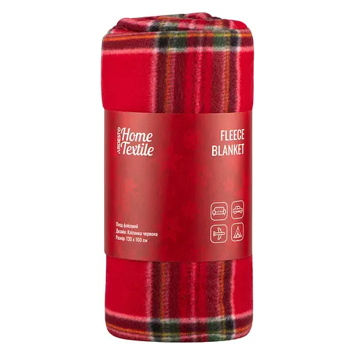 Плед Ardesto Fleece 130x160 см красный (ART0717PB) - фото 1