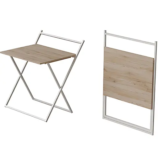 Стол трансформер Компакт 3 750x790x720 Белый металл ДСП Дуб Сан-Марино 16 мм FRD-104684